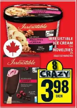 Food Basics Irresistible Ice Cream Novelties offer
