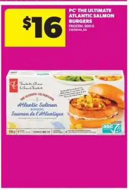 Real Canadian Superstore PC The Ultimate Atlantic Salmon Burgers offer