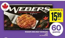 Food Basics WEBERS BBQ Beef Burgers offer