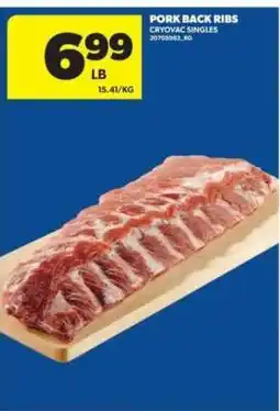 Real Canadian Superstore PORK BACK RIBS offer