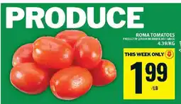Food Basics Roma Tomatoes offer