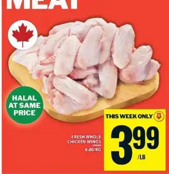 Food Basics FRESH WHOLE CHICKEN WINGS offer