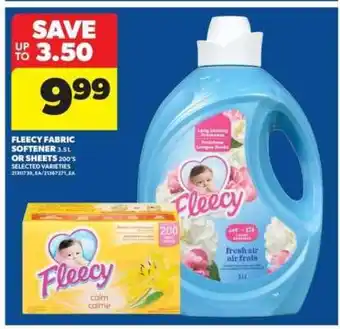 Real Canadian Superstore FLEECY FABRIC SOFTENER OR SHEETS offer