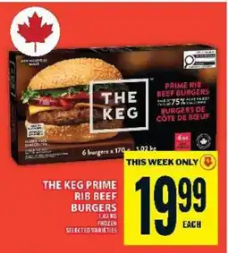 Food Basics THE KEG PRIME RIB BEEF BURGERS offer