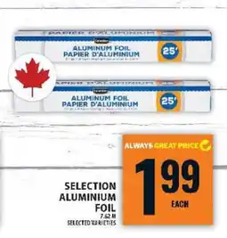 Food Basics SELECTION ALUMINIUM FOIL offer