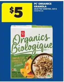 Real Canadian Superstore PC Organics Granola offer