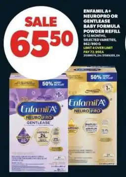 Real Canadian Superstore Enfamil A+ NeuroPro or Gentlease Baby Formula Powder Refill offer