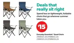 Real Canadian Superstore Everyday Essentials Quad Chairs offer