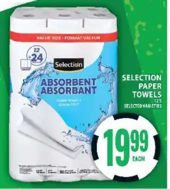 Food Basics SELECTION PAPER TOWELS offer