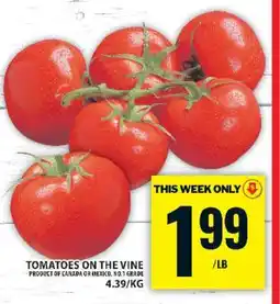 Food Basics TOMATOES ON THE VINE offer