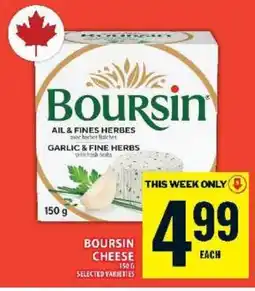 Food Basics Boursin Cheese offer