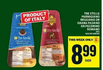 Food Basics Tre Stelle Parmigiano Reggiano or Grana Padano or Pecorino Romano offer