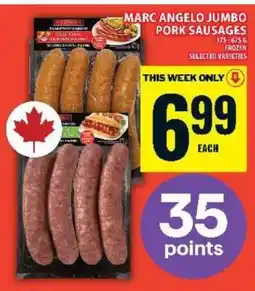 Food Basics MARC ANGELO JUMBO PORK SAUSAGES offer