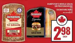 Food Basics Dempster's Whole Grain or Protein Bread, Signature Buns offer