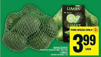 Food Basics AVOCADOS OR LIMES offer