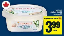 Food Basics ADONIS GARLIC SAUCE offer