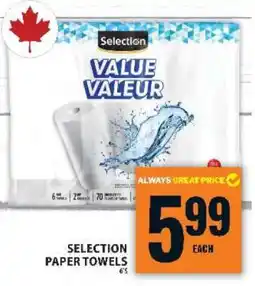 Food Basics SELECTION PAPER TOWELS offer