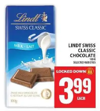 Food Basics Lindt Swiss Classic Chocolate offer