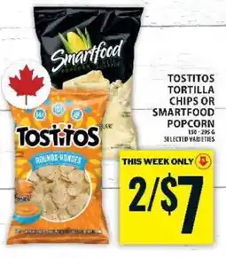 Food Basics Tostitos Tortilla Chips or Smartfood Popcorn offer