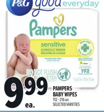 Metro PAMPERS BABY WIPES offer