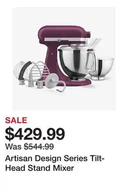 TSC Stores Artisan Design Series Tilt-Head Stand Mixer offer