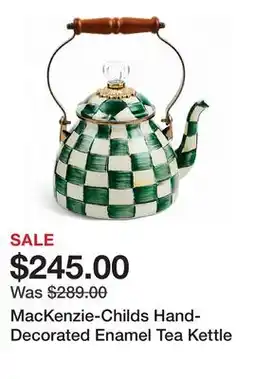 TSC Stores MacKenzie-Childs Hand-Decorated Enamel Tea Kettle offer