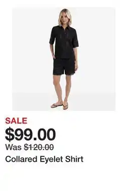 TSC Stores Collared Eyelet Shirt offer