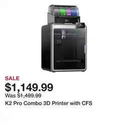 TSC Stores K2 Pro Combo 3D Printer with CFS offer