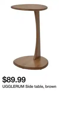 IKEA UGGLERUM Side table, brown offer