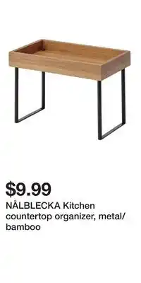 IKEA NÅLBLECKA Kitchen countertop organizer, metal/bamboo offer