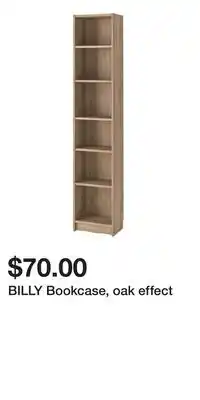 IKEA BILLY Bookcase, oak effect offer