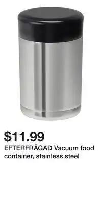 IKEA EFTERFRÅGAD Vacuum food container, stainless steel offer