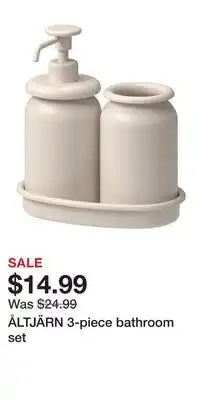 IKEA ÅLTJÄRN 3-piece bathroom set offer