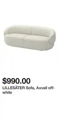 IKEA LILLESÄTER Sofa, Axvall off-white offer