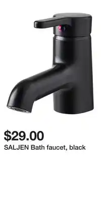 IKEA SALJEN Bath faucet, black offer