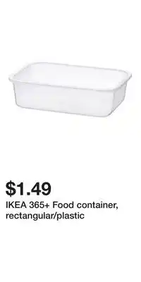 IKEA IKEA 365+ Food container, rectangular/plastic offer