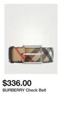 Holt Renfrew BURBERRY Check Belt offer