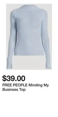 Holt Renfrew FREE PEOPLE Minding My Business Top offer