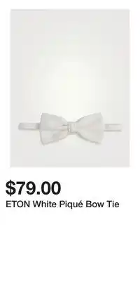Holt Renfrew ETON White Piqué Bow Tie offer
