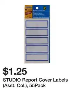 Dollarama STUDIO Report Cover Labels (Asst. Col.) offer