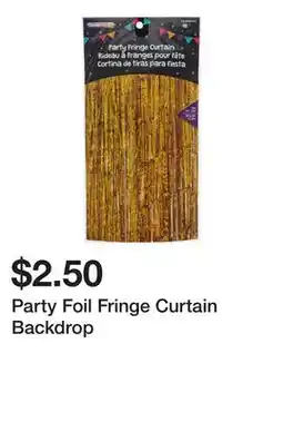 Dollarama Party Foil Fringe Curtain Backdrop offer