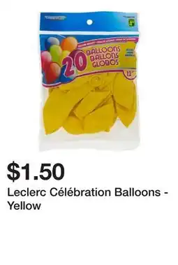 Dollarama Leclerc Célébration Balloons - Yellow offer