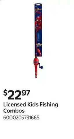 Walmart Licensed Kids Fishing Combos offer