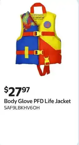 Walmart Body Glove PFD Life Jacket offer