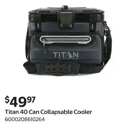 Walmart Titan 40 Can Collapsable Cooler offer
