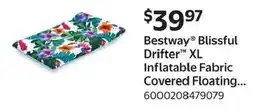 Walmart Bestway Blissful Drifter XL Inflatable Fabric Covered Floating offer