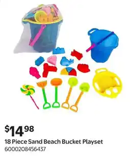 Walmart Sand Beach Bucket Playset offer