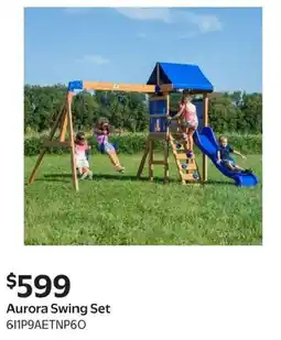 Walmart Aurora Swing Set offer