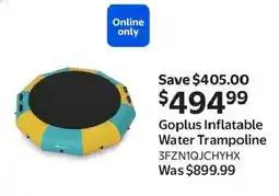 Walmart Goplus Inflatable Water Trampoline offer