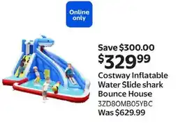 Walmart Costway Inflatable Water Slide shark Bounce House offer